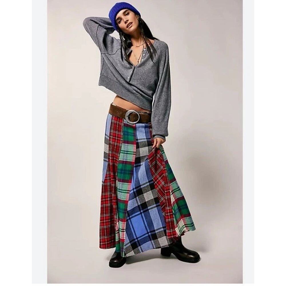 Sundance Trellis Skirt Sz XS Maxi Pull On Boho Western Patchwork Tiered RARE - Picture 8 of 9